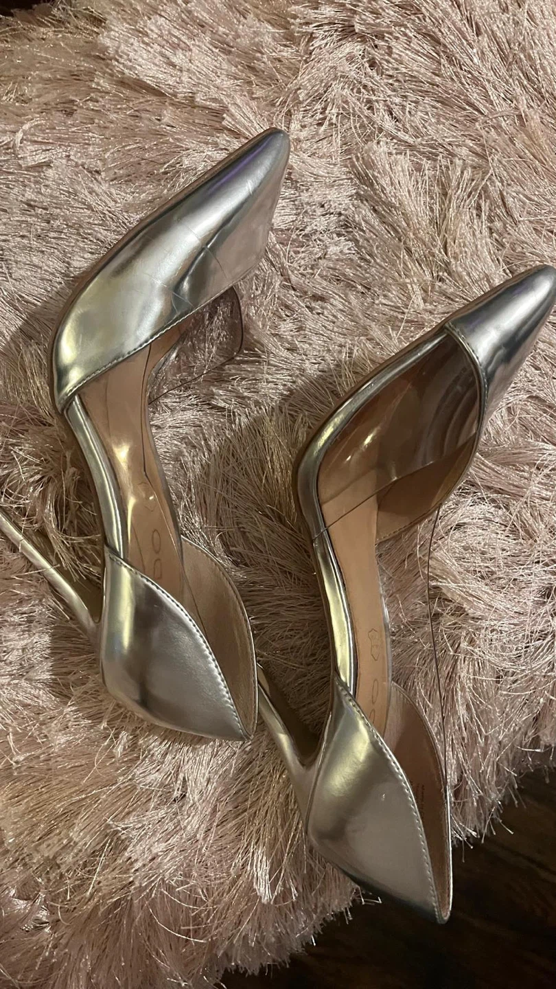 Aldo Silver Heels, Size Unknown - photo 5