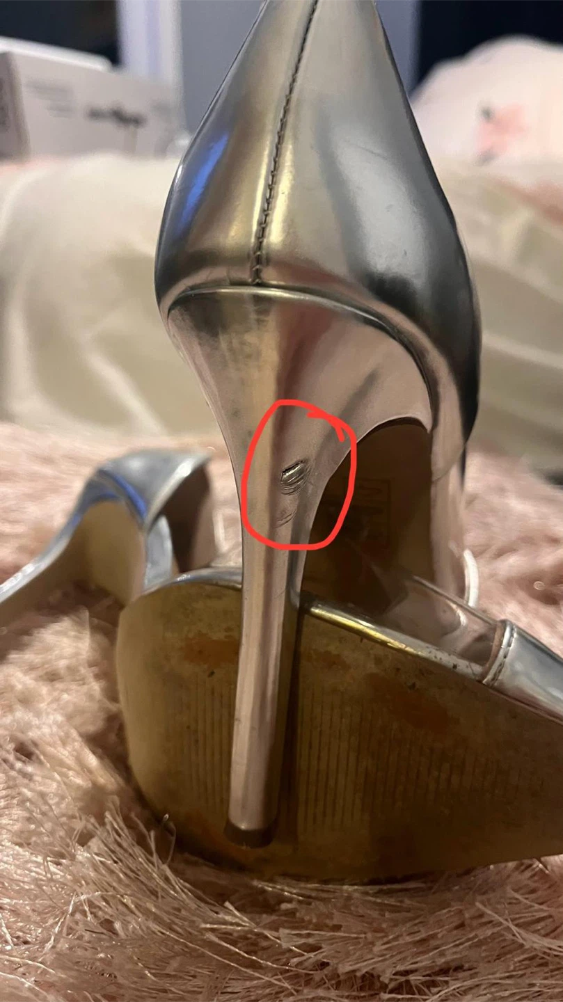Aldo Silver Heels, Size Unknown - photo 2