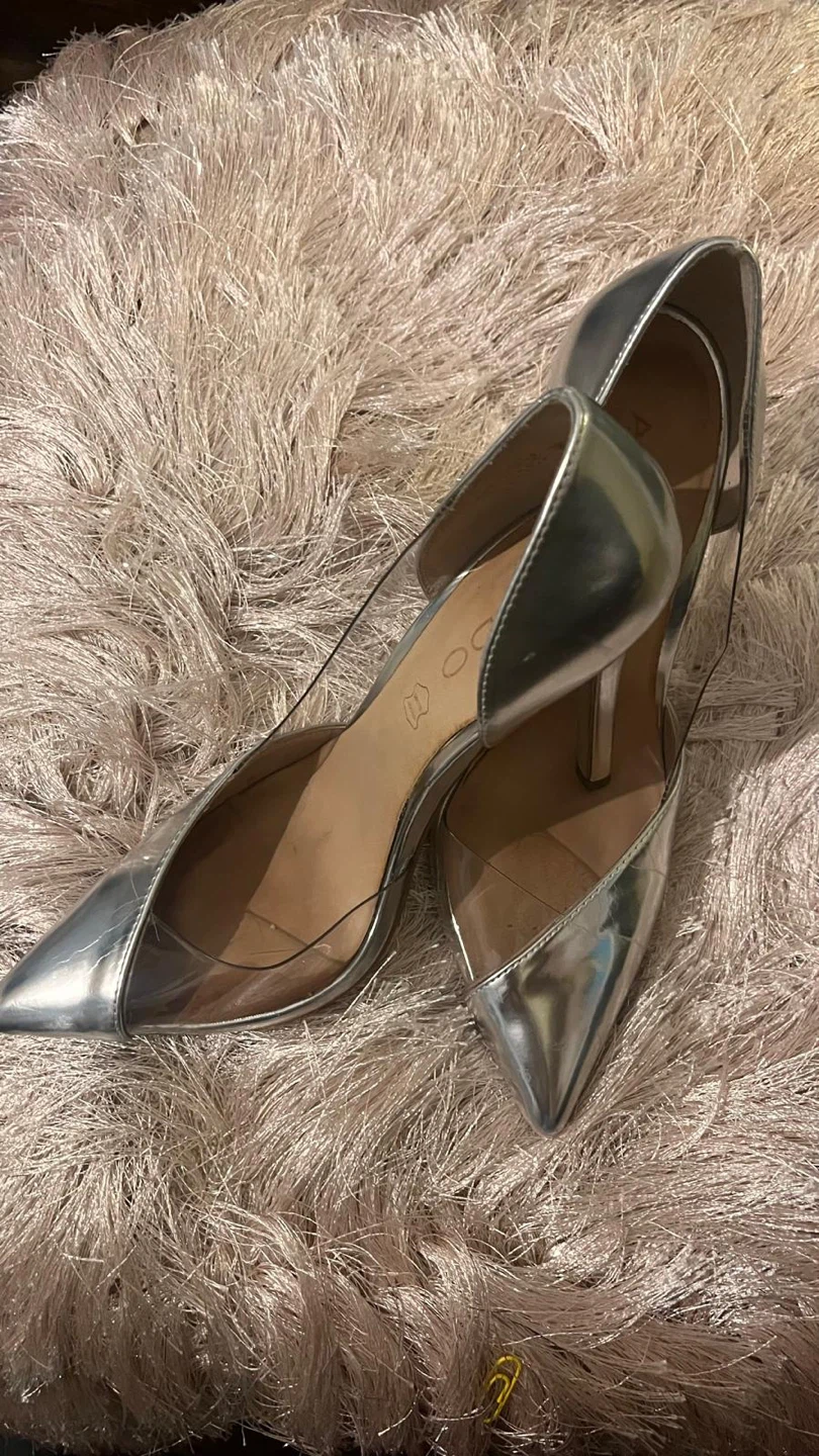 Aldo Silver Heels, Size Unknown - photo 4