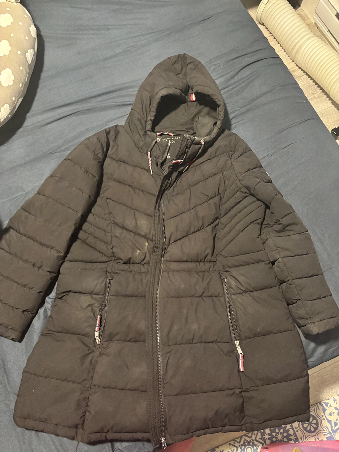 Tommy Hilfiger Black Puffer Coat