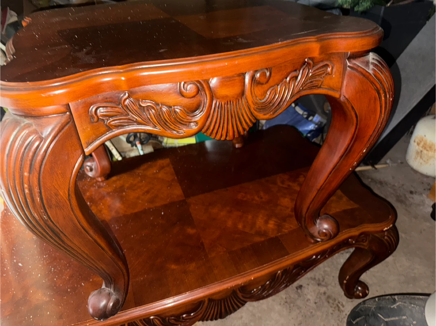 Ornate Wood Coffee Table - photo 4