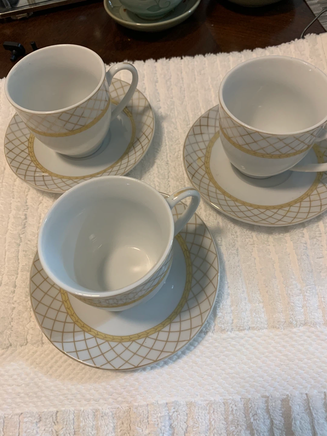 Vintage Tea Cups and Saucers - Set of 3