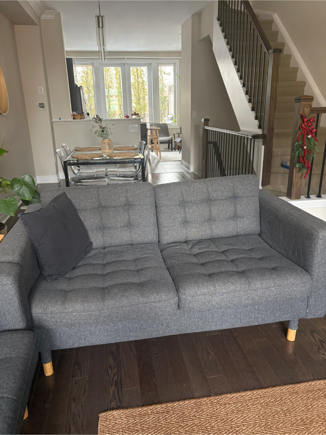 IKEA Grey Sofa - photo 2