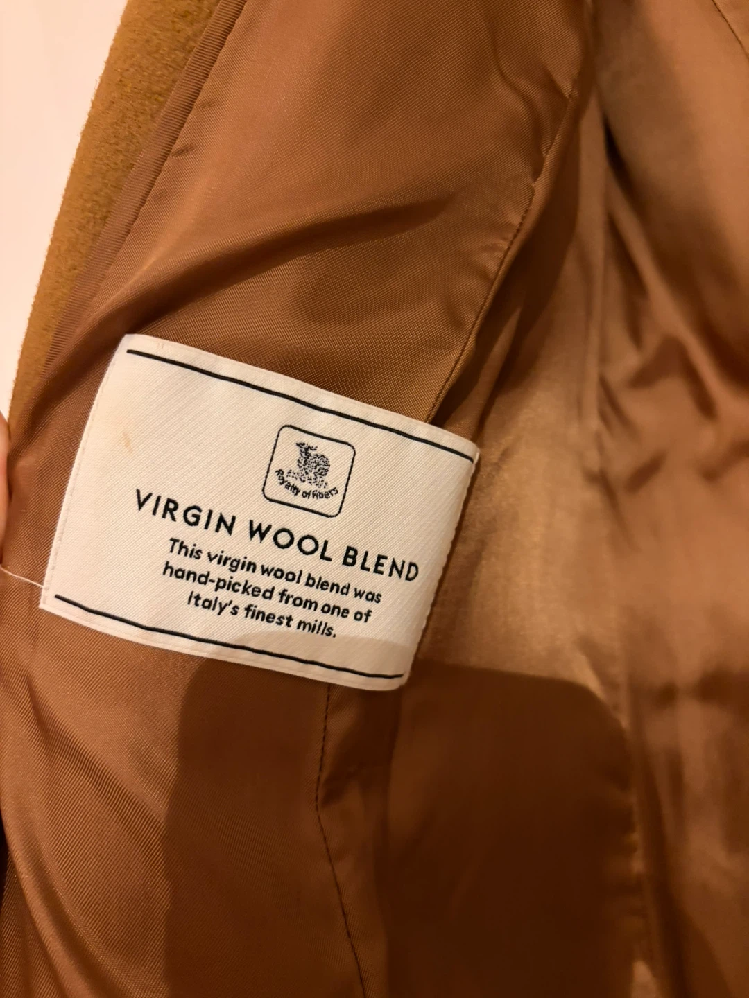 Babaton XS Wool Coat - Caramel Brown - photo 4