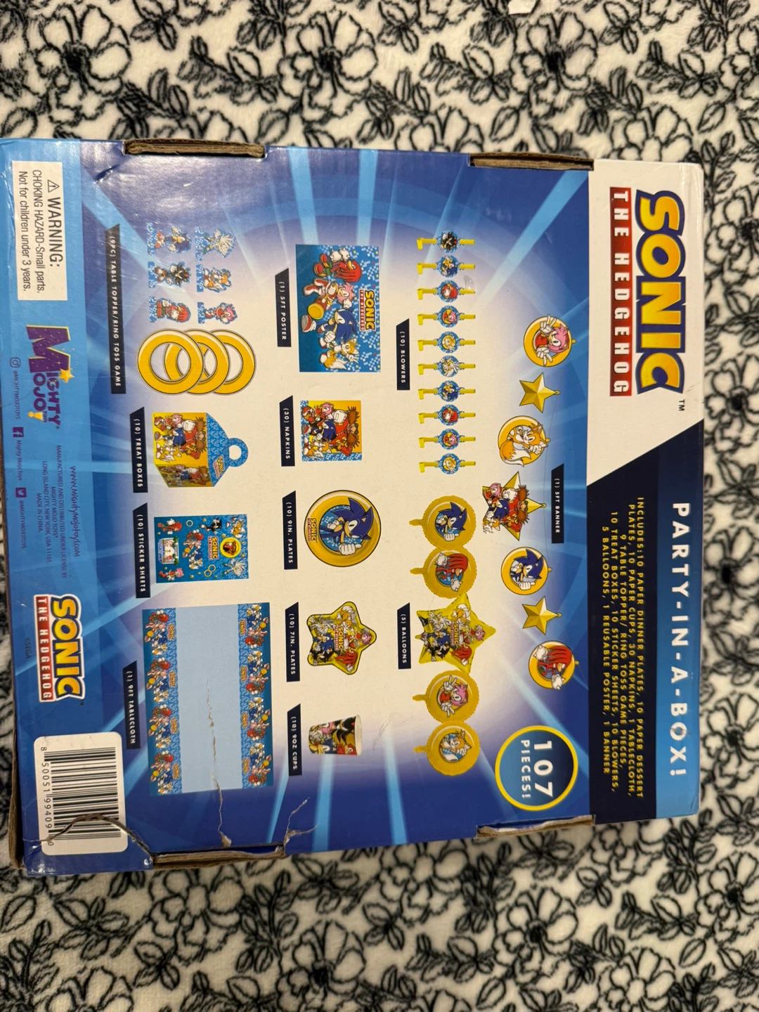 Sonic the Hedgehog Birthday Party Kit - 107 Pieces - photo 2
