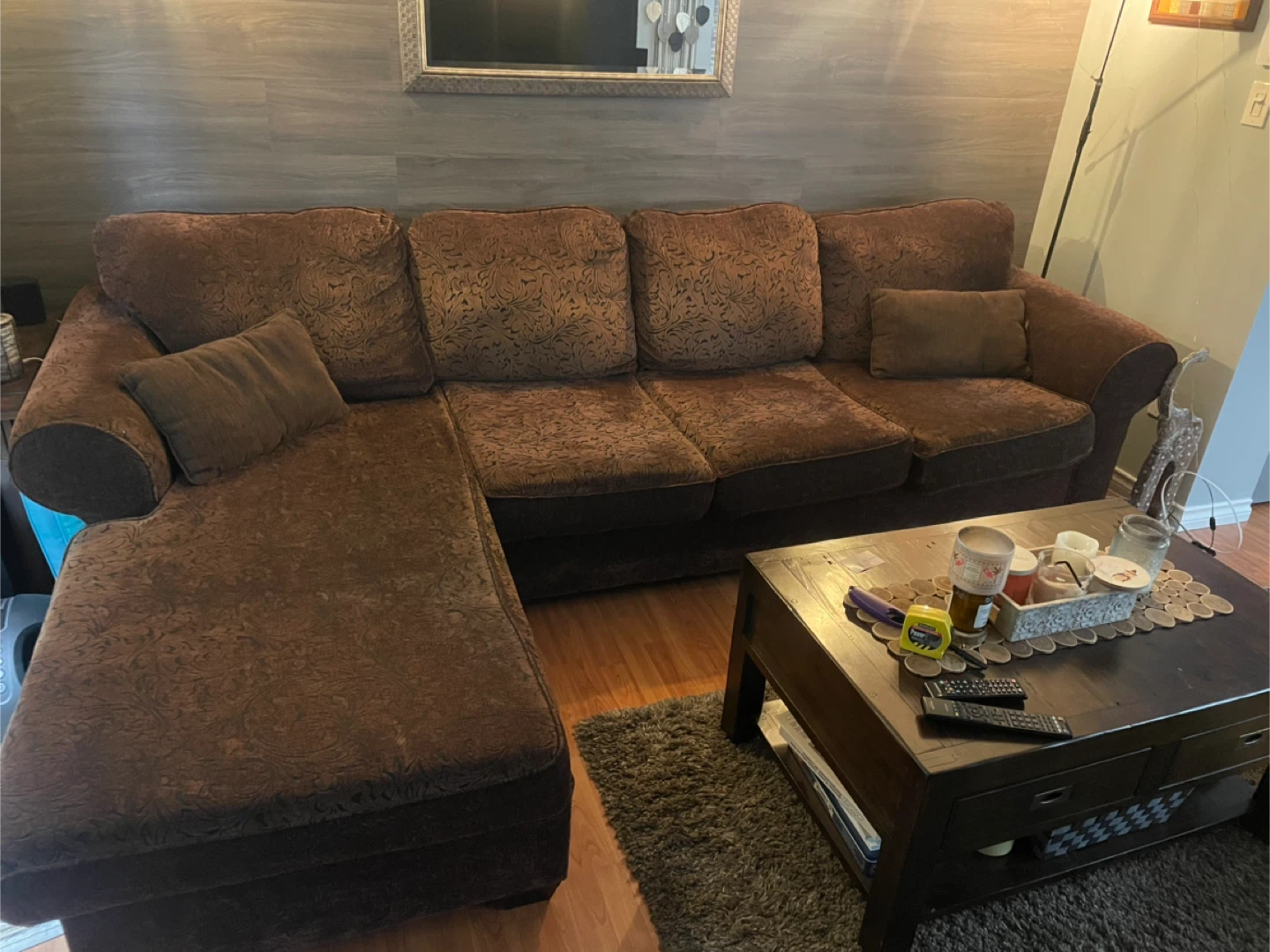 Brown Sectional Sofa Couch