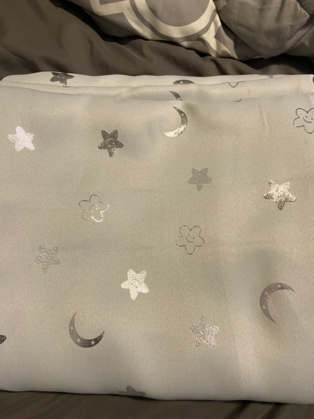 BGment Moon & Stars Blackout Curtains - Greyish White - photo 2
