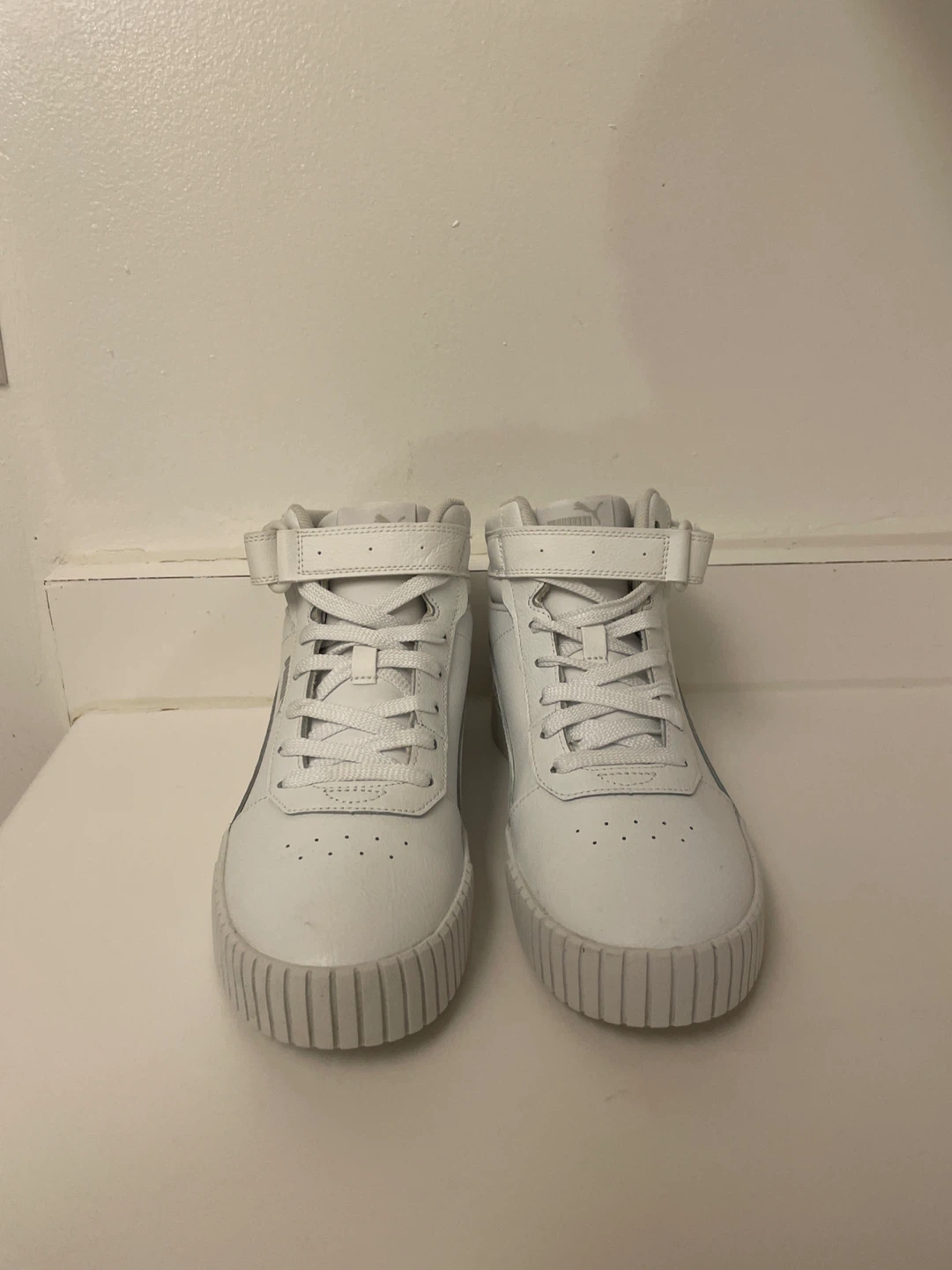 Puma Carina Mid White Sneakers
