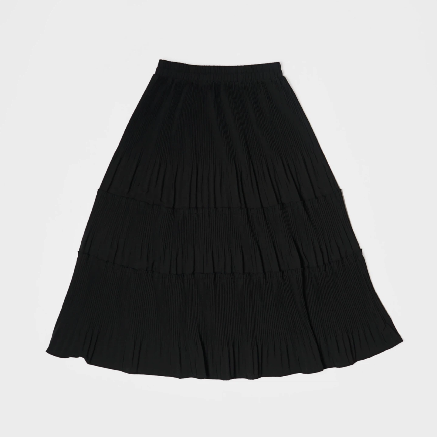 Dazy Black Pleated Flare Skirt - photo 2