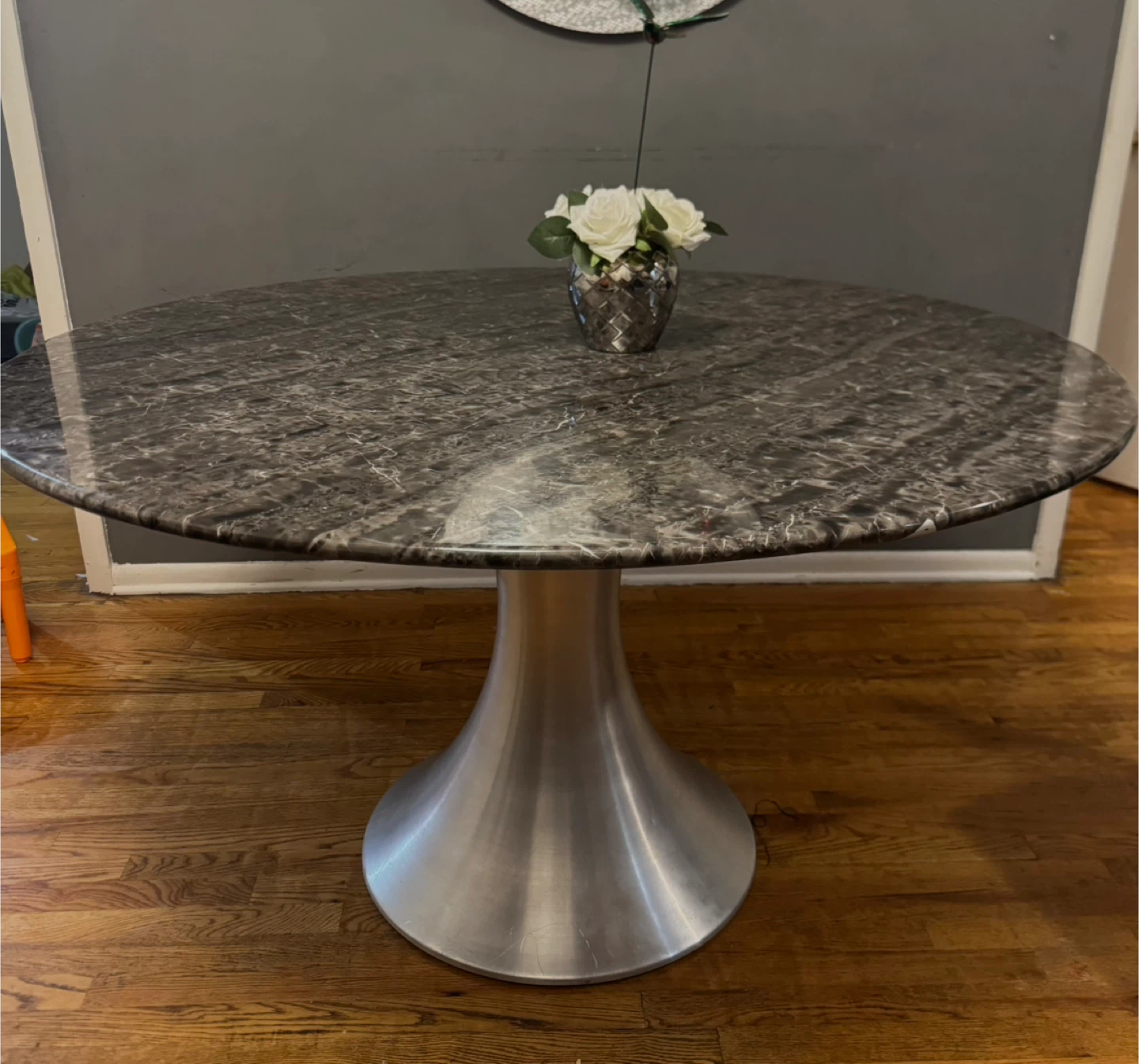 Round Marble Top Dining Table