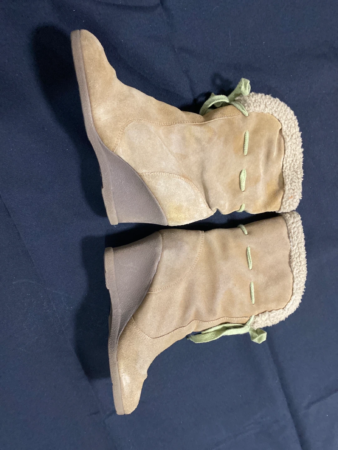 Tan Wedge Ankle Boots - photo 2