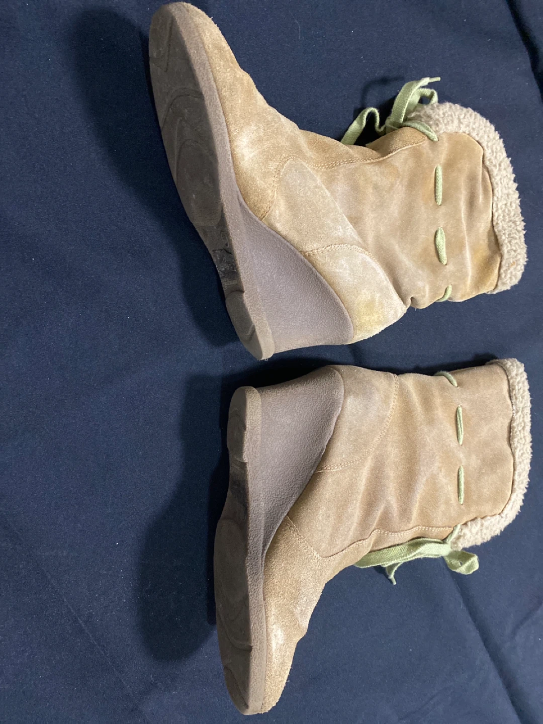 Tan Wedge Ankle Boots - photo 3