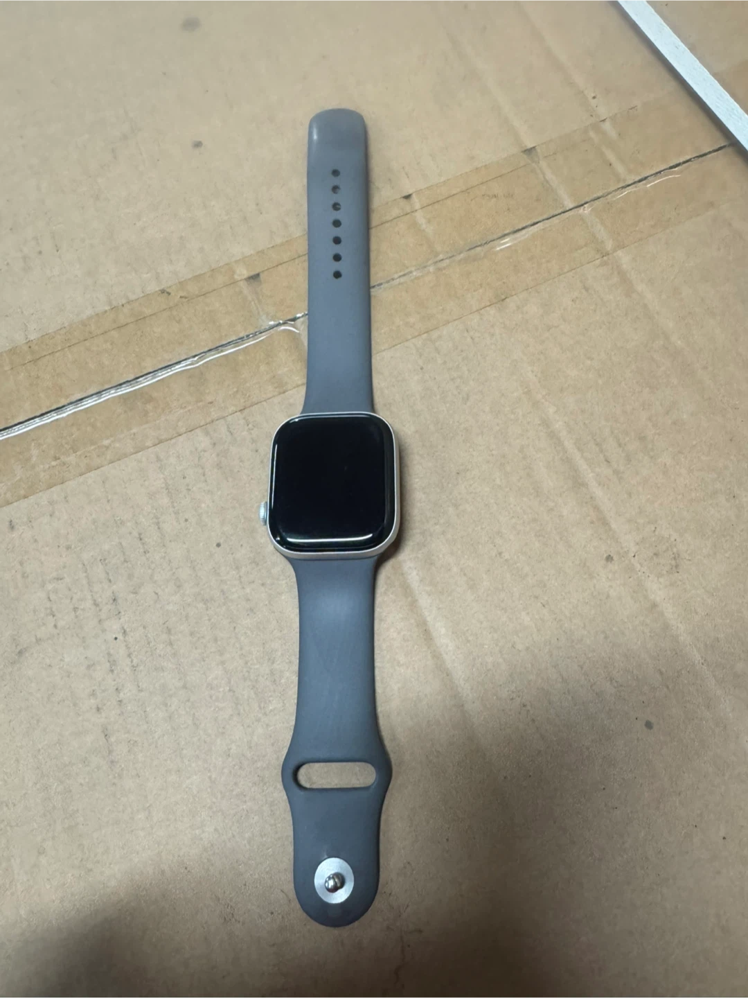 Apple Watch with Grey Band