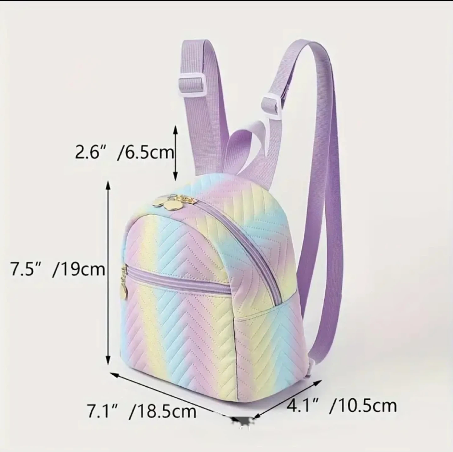 Pastel Rainbow Mini Backpack