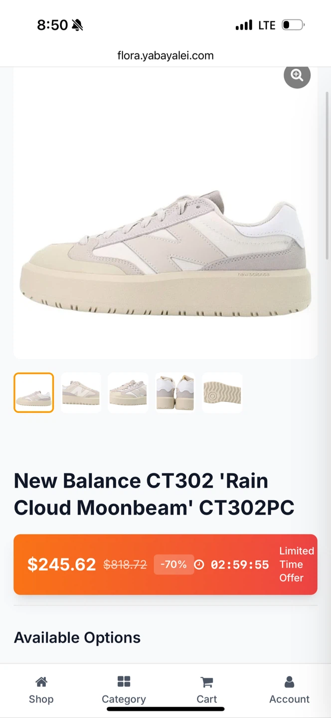 New Balance CT302 'Rain Cloud Moonbeam' Men's Size 14 - photo 2
