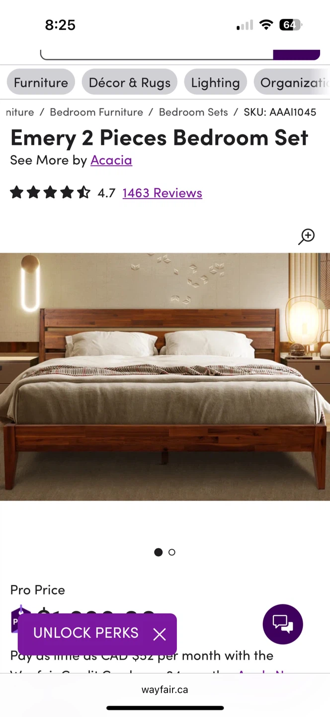 King size bed frame - photo 3