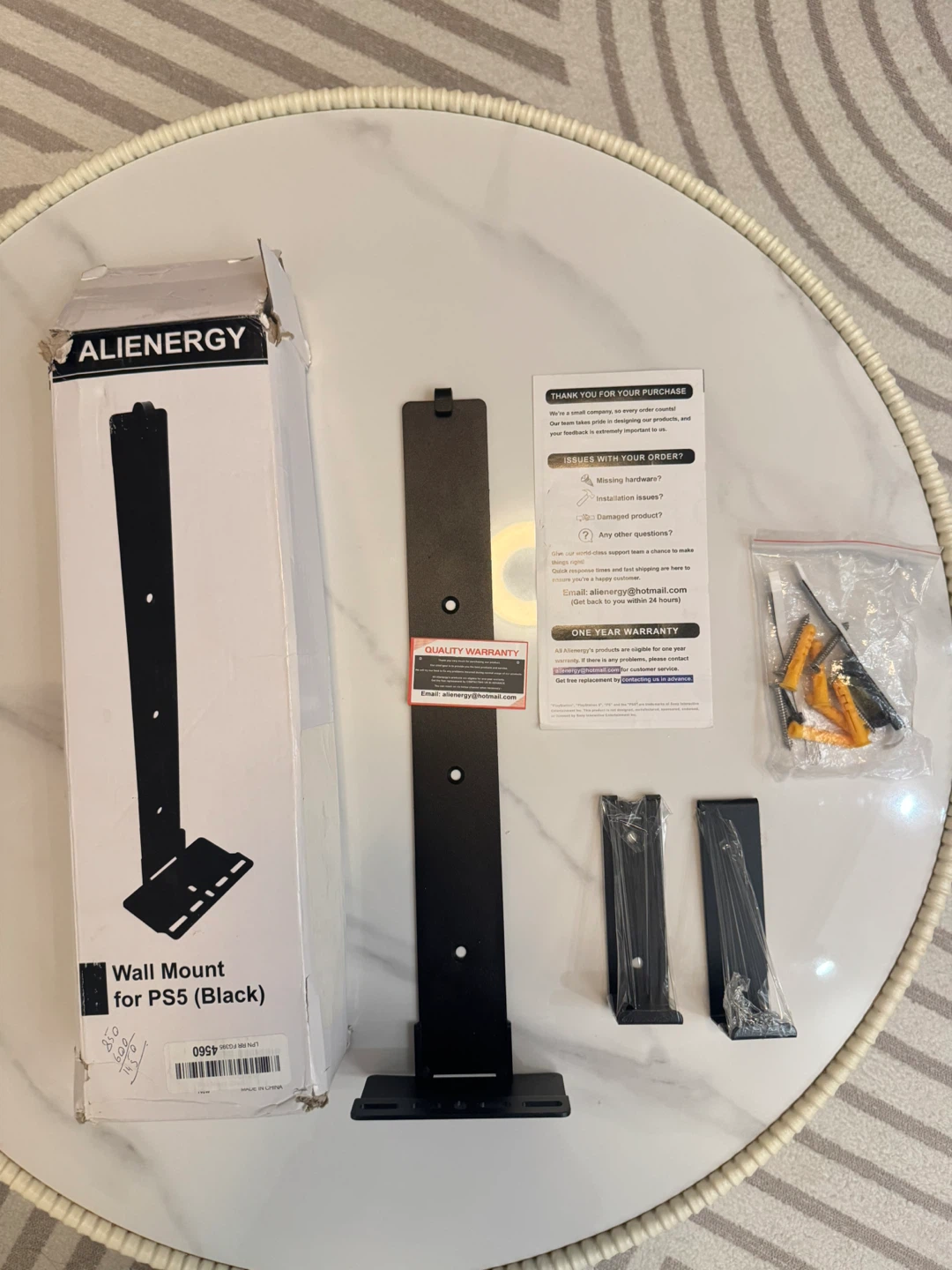 Alienenergy Wall Mount for PS5 (Black) - New!