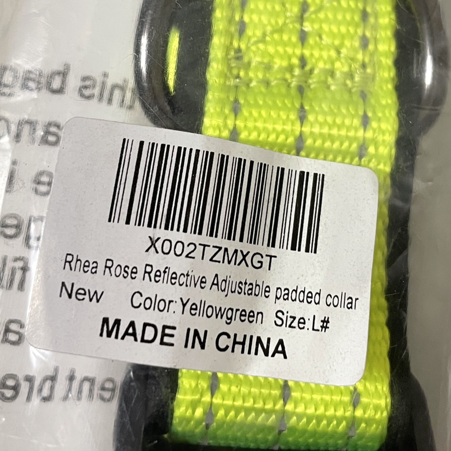 Rhea Rose Reflective Dog Collar (Sz L) - photo 3