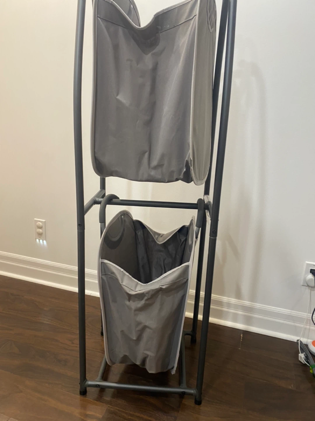 Double Laundry Hamper Sorter - Grey