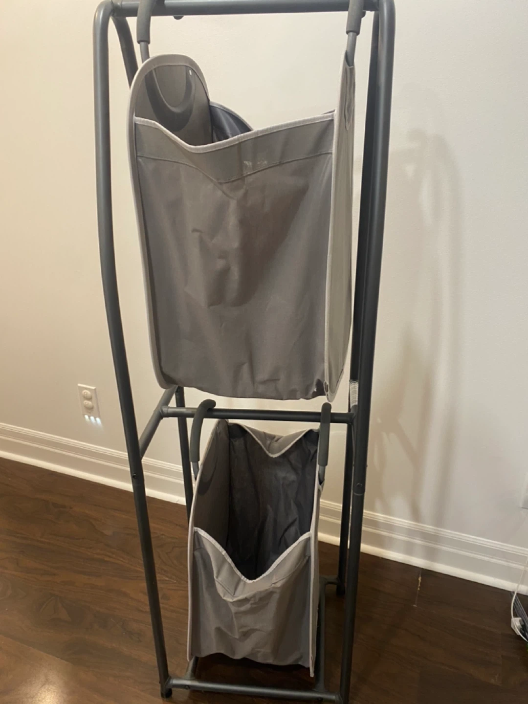 Double Laundry Hamper Sorter - Grey - photo 4