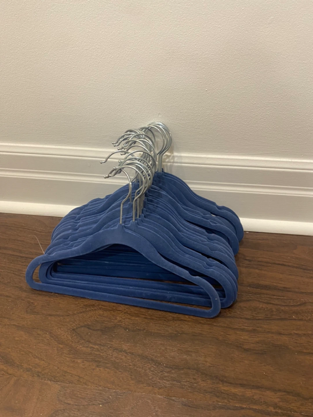 Blue Velvet Clothes Hangers