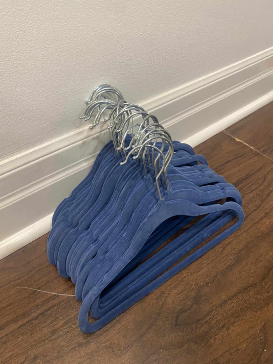 Blue Velvet Clothes Hangers - photo 3