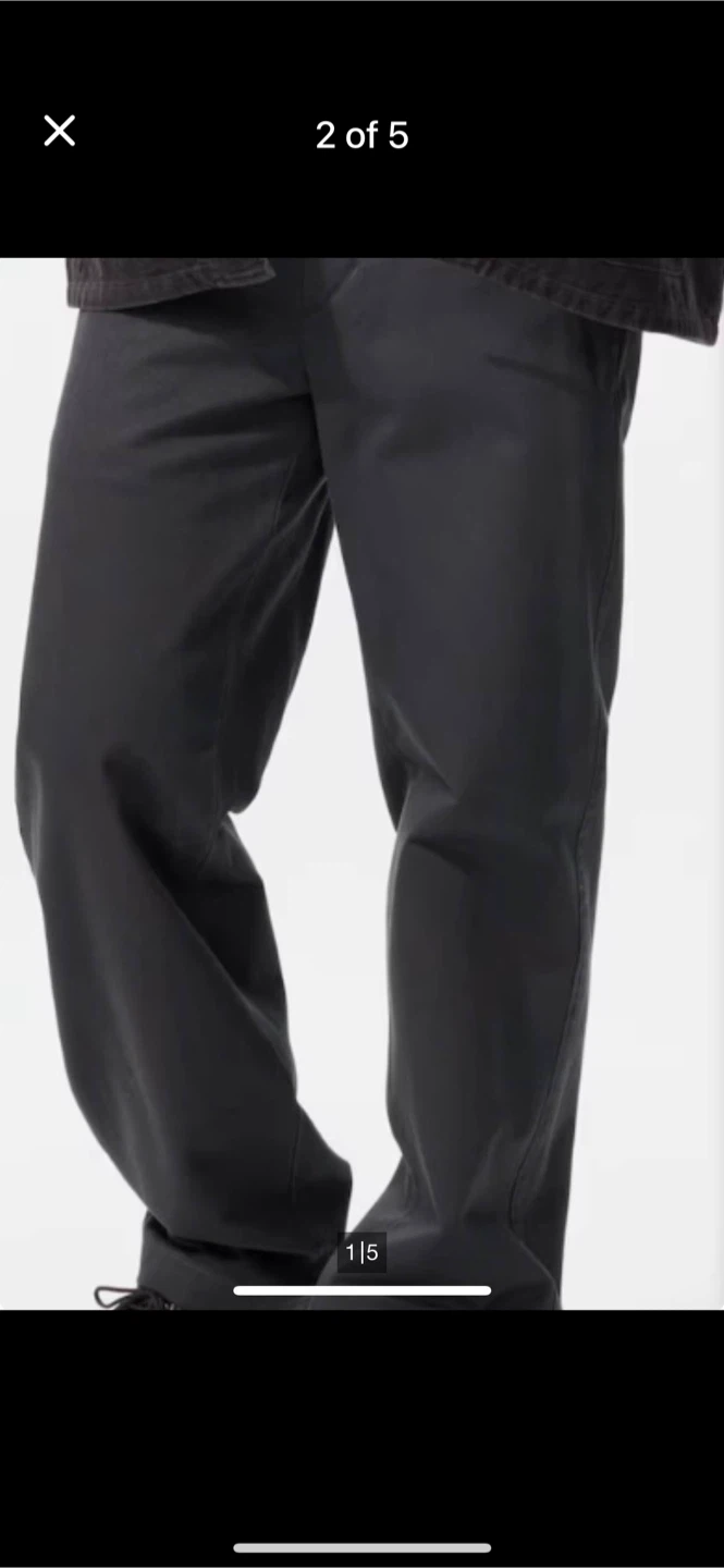 New Uniqlo Straight Chino Pants - Dark Gray, 29 inch