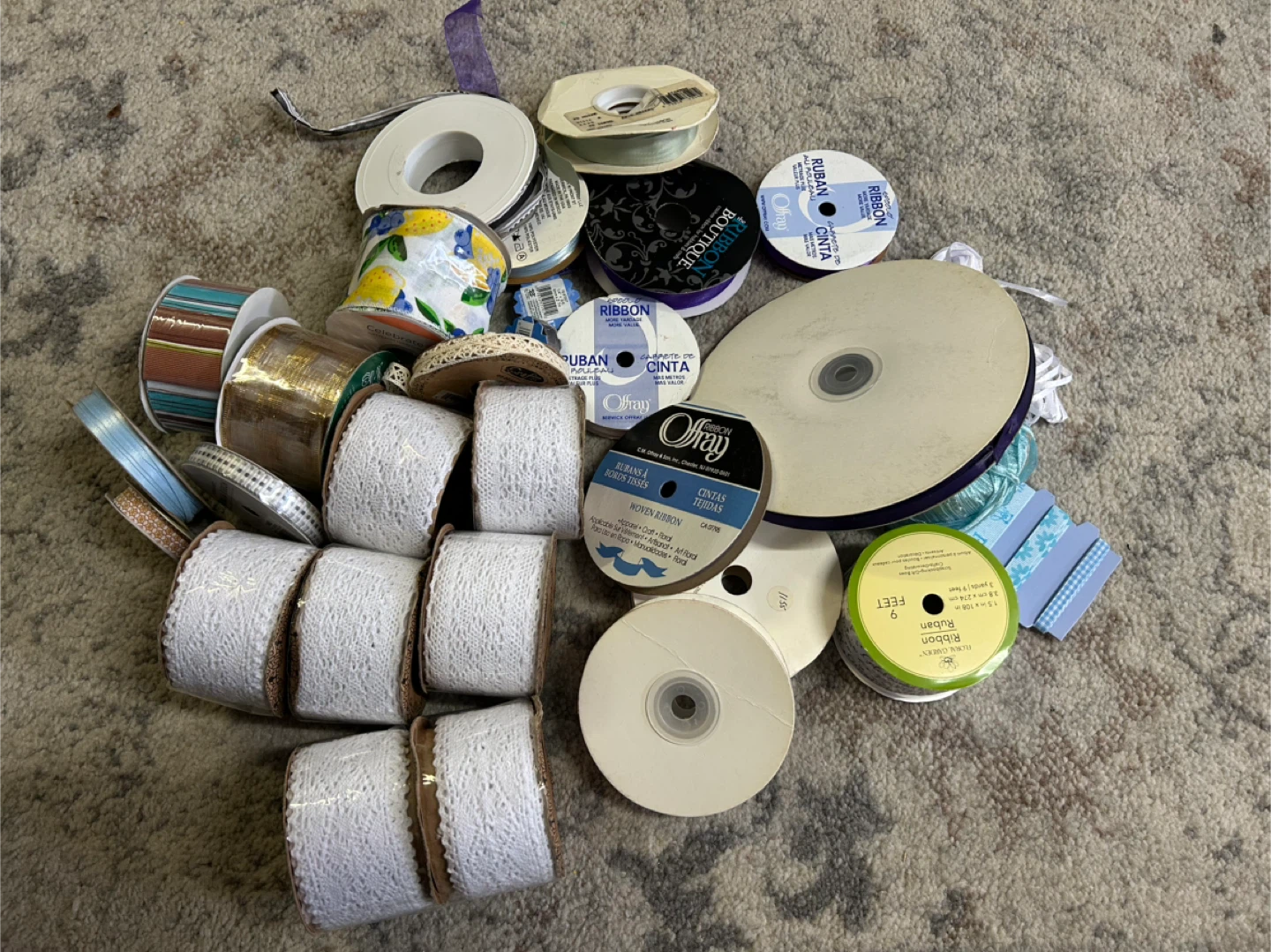 Mixed Lot of Ribbon Spools