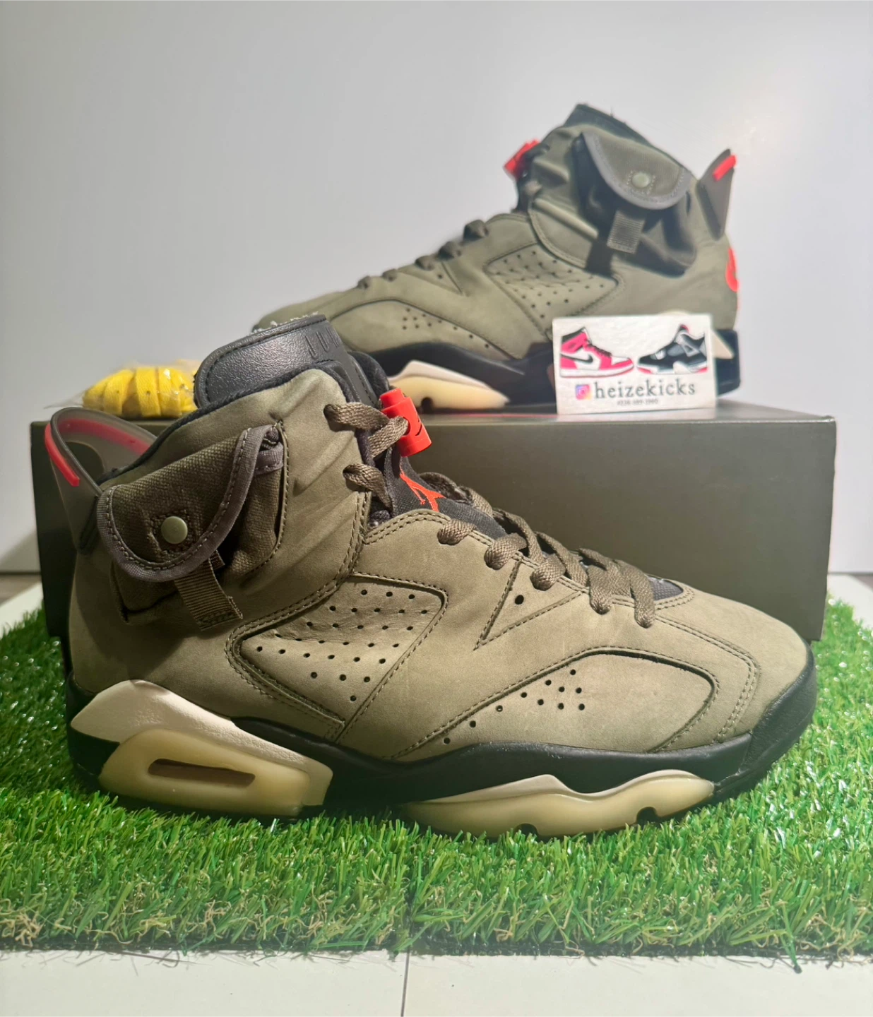 Jordan 6 Travis Scott Olive size 9.5