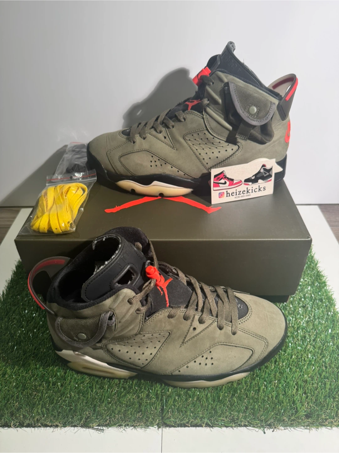 Jordan 6 Travis Scott Olive size 9.5 - photo 2