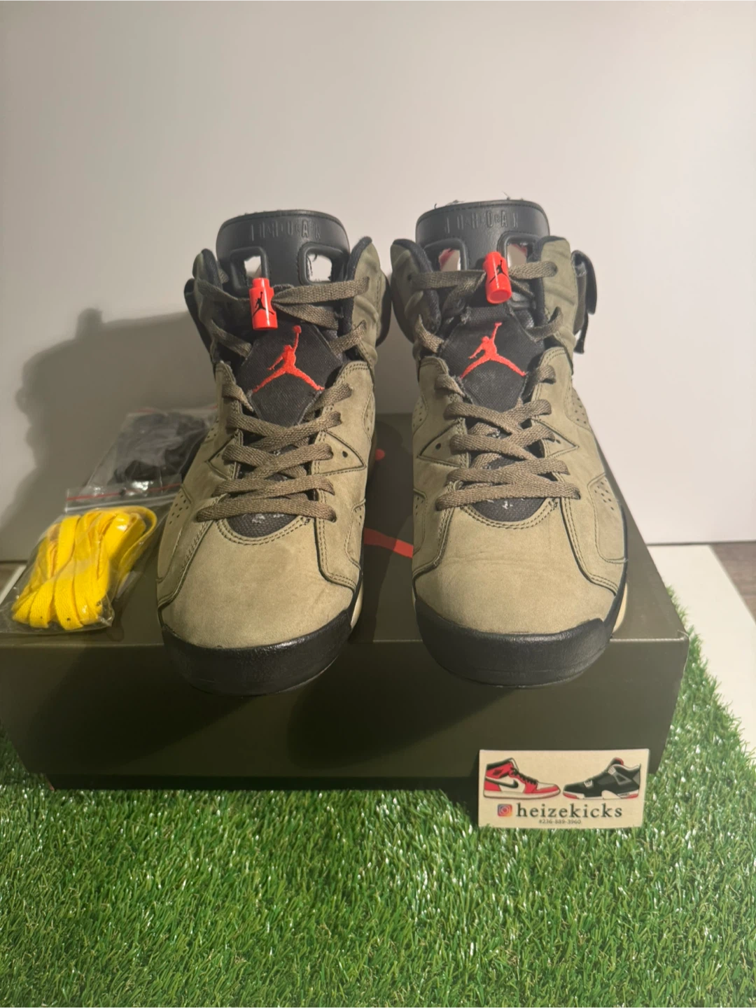 Jordan 6 Travis Scott Olive size 9.5 - photo 3