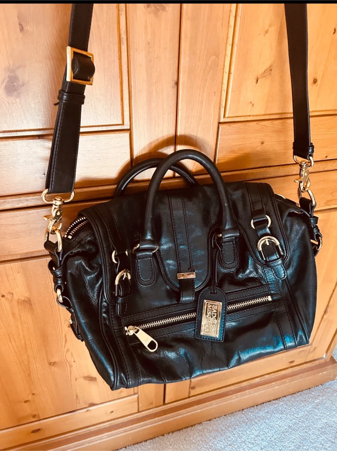 Badgley Mischka Leather handbag: $1000 retail - photo 3