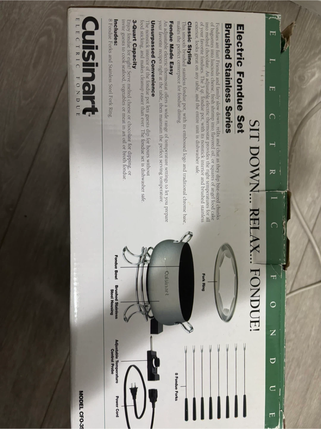 Cuisinart Electric Fondue Set - Brushed Stainless Series - photo 2