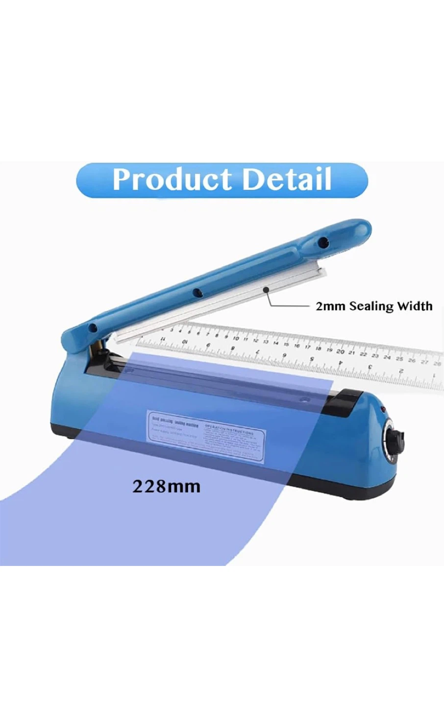 Impulse Heat Sealer - Blue - photo 3