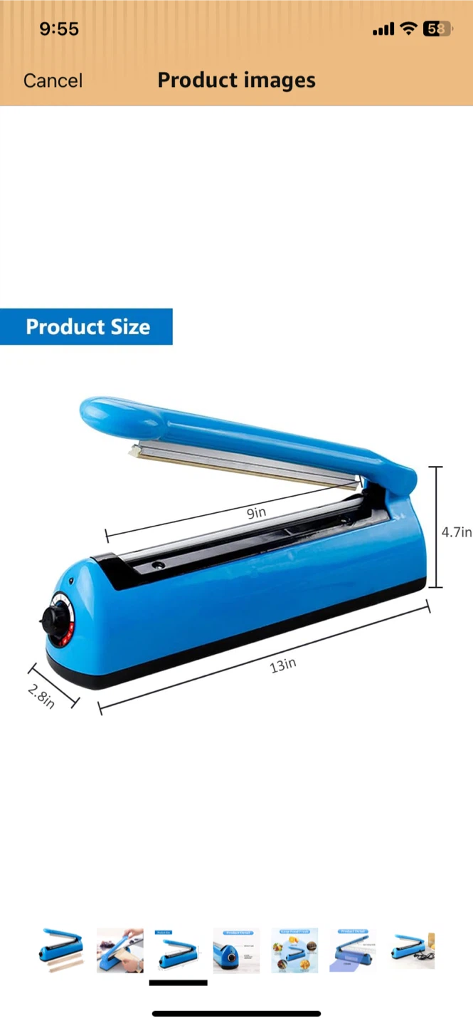 Impulse Heat Sealer - Blue - photo 2