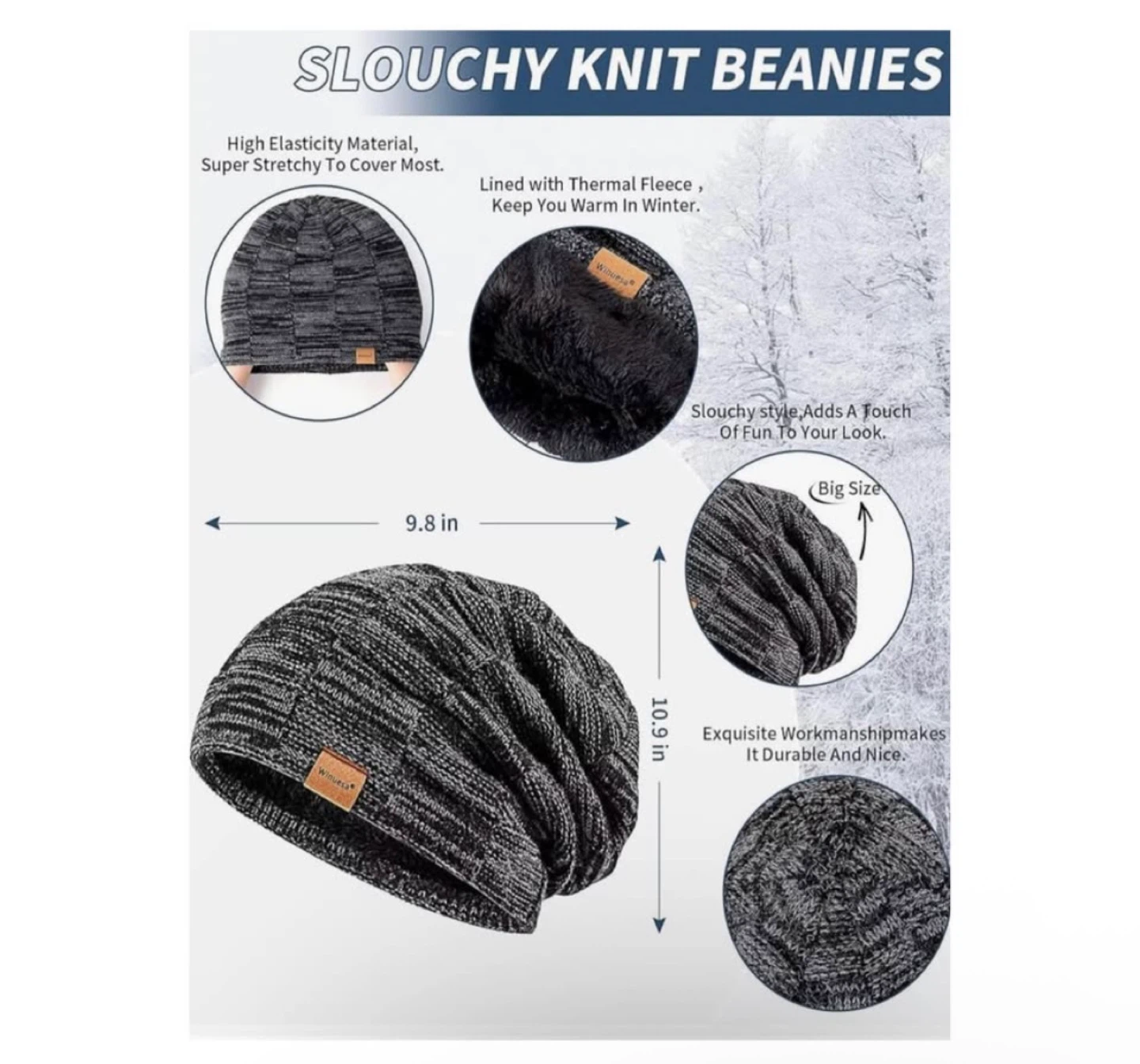 Brand new Mens Hat Gloves Scarf Set Winter - photo 3