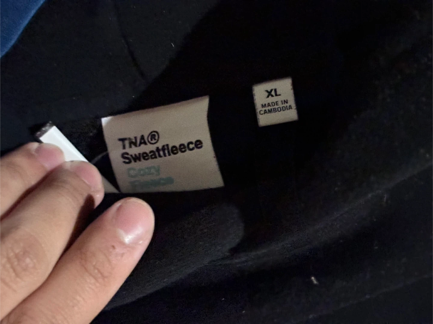 TNA Sweatfleece Cozy Hoodie - Black, XL - photo 2