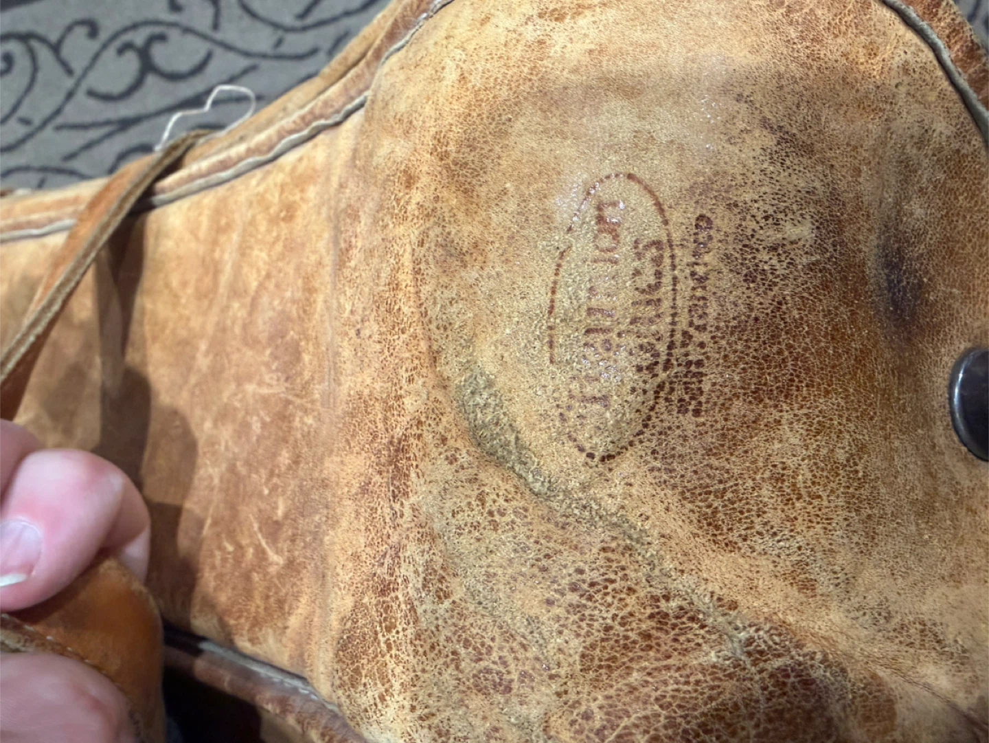 Vintage Reunion blues leather Trumpet Bag - photo 5