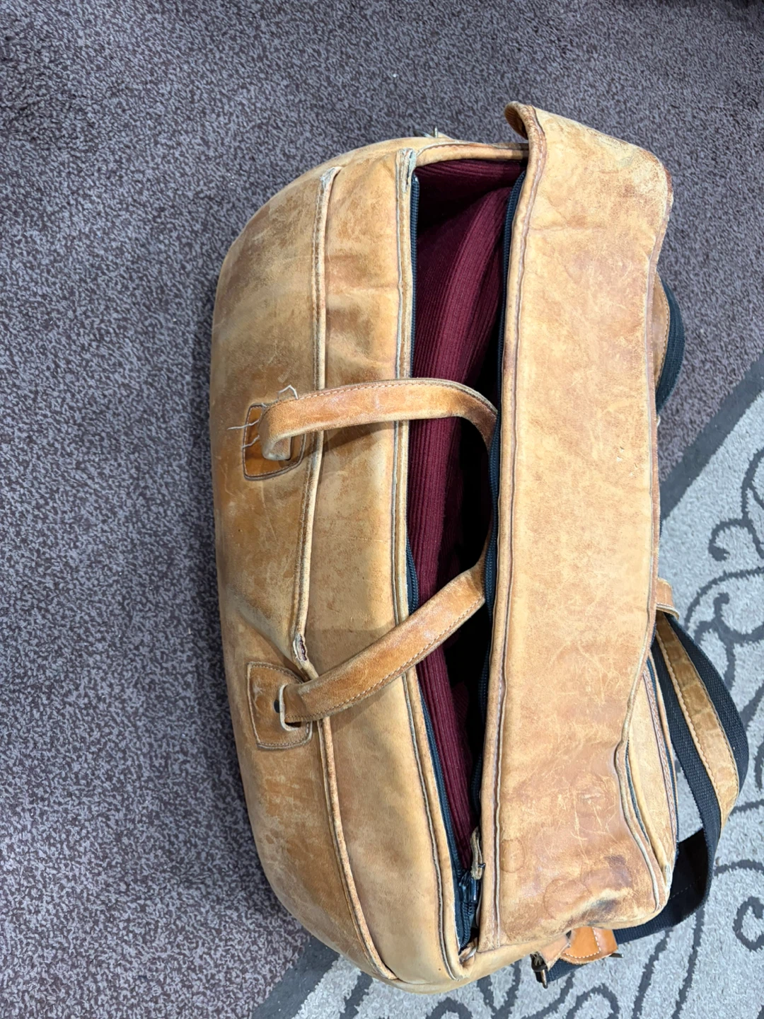 Vintage Reunion blues leather Trumpet Bag - photo 4