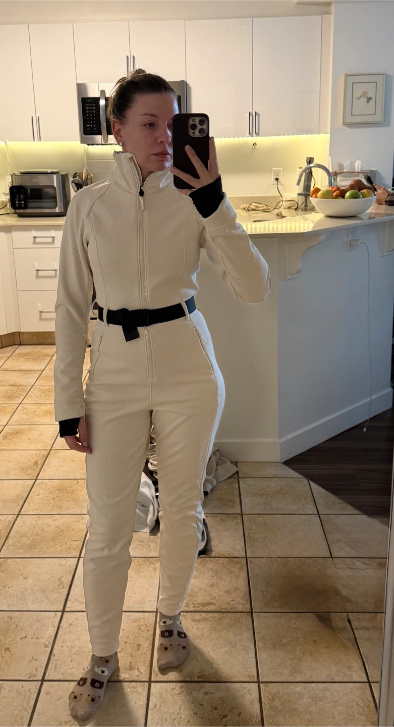 H&M white Ski Jumpsuit / Snowsuit Size M - photo 2