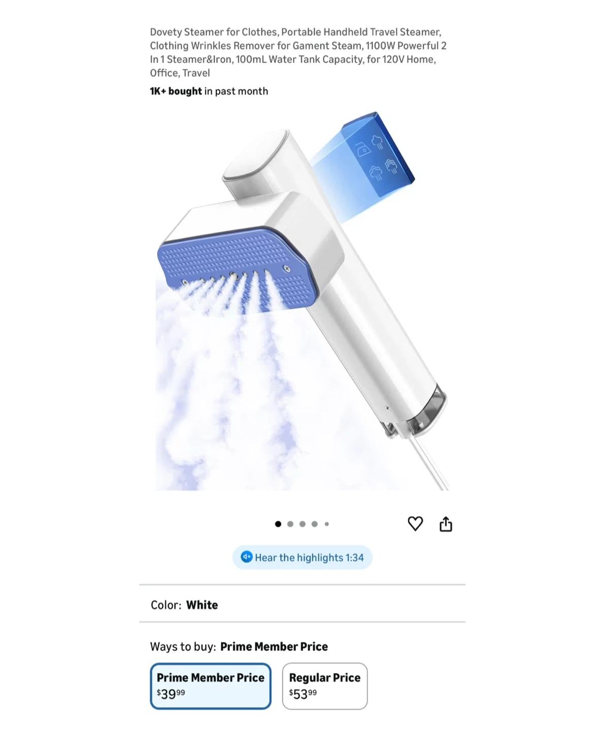Brand new Steamer for Clothes