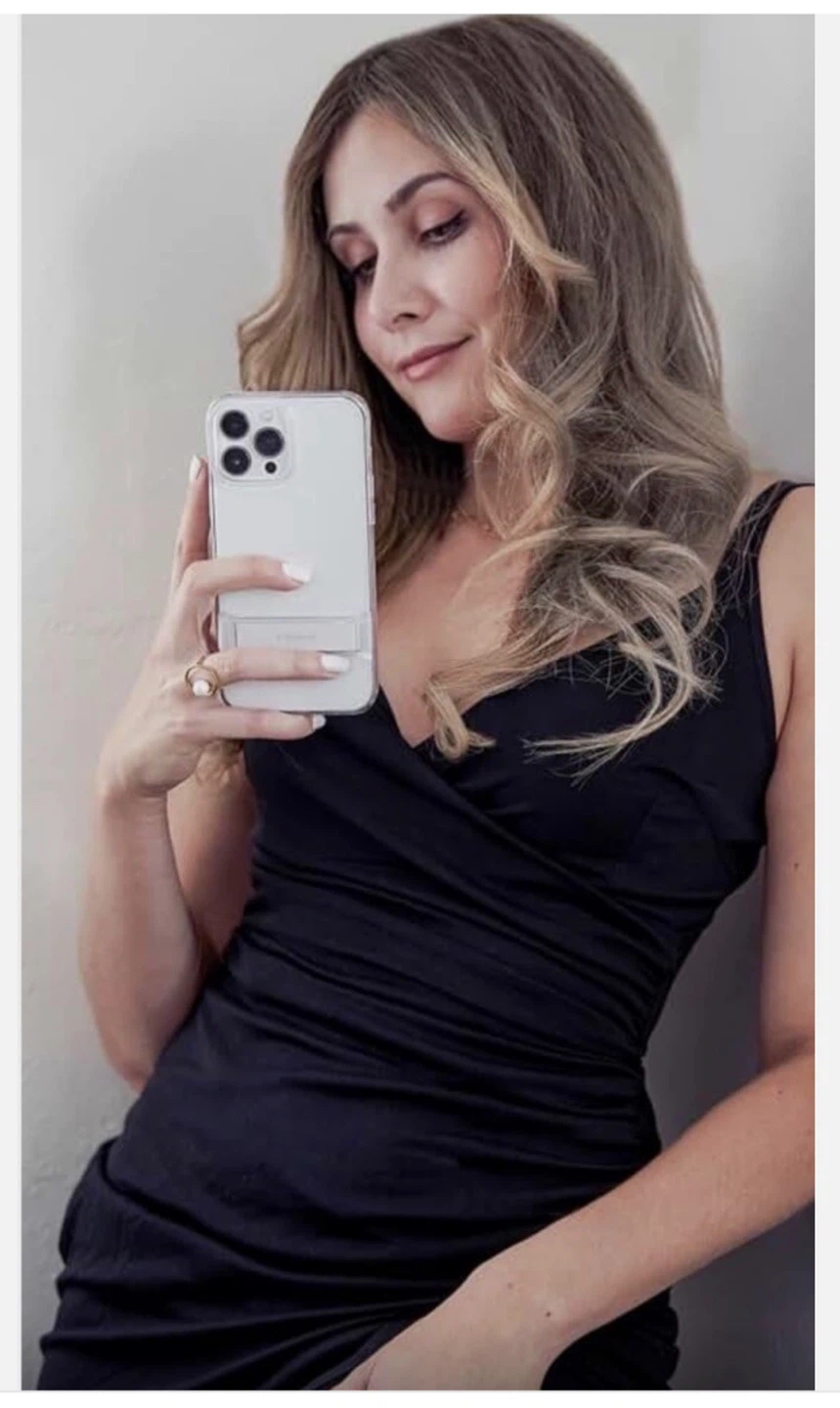 NEW! Grace Karin Black Velvet Wrap Mini Dress - photo 3