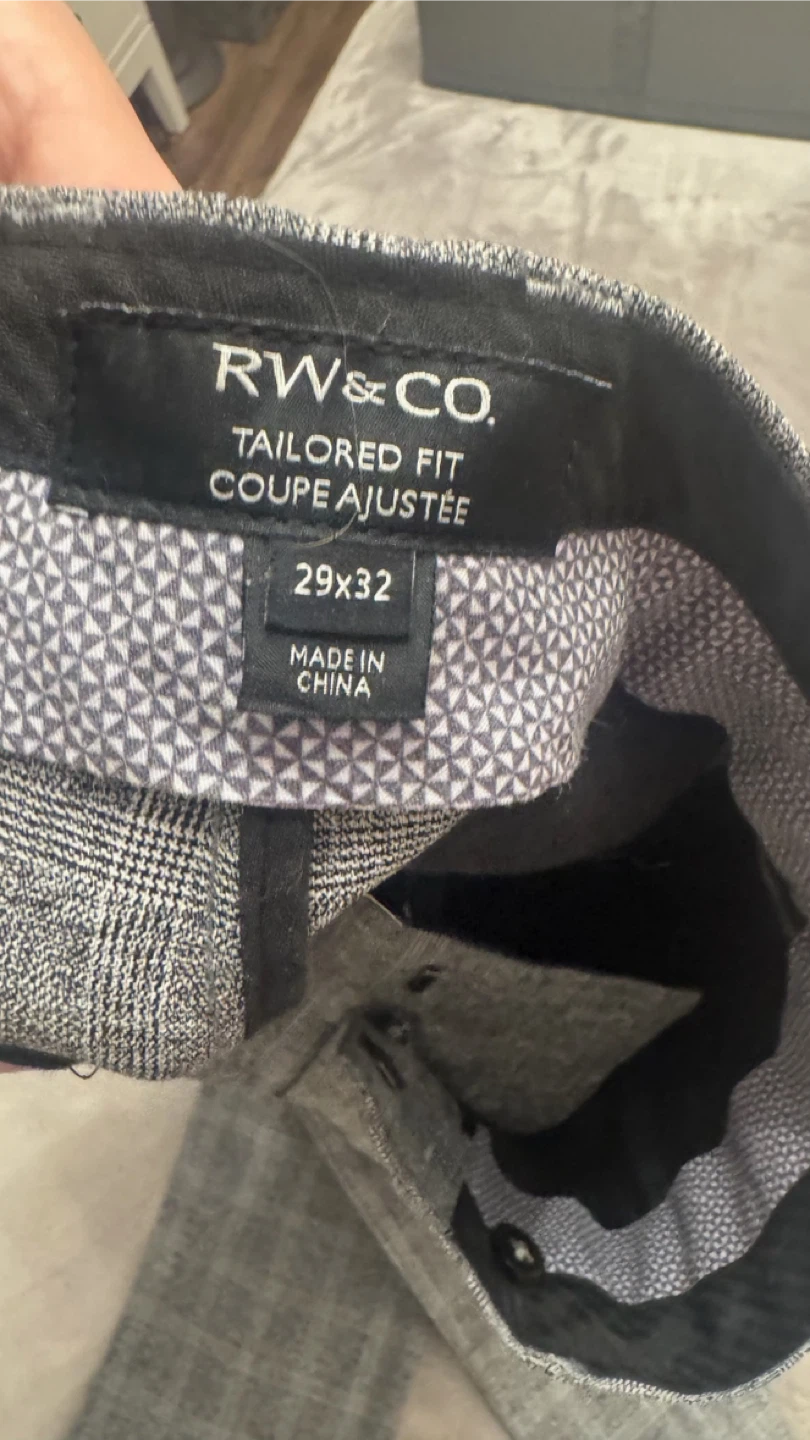 RW&CO. Tailored Fit Plaid Pants 29x32 - photo 3