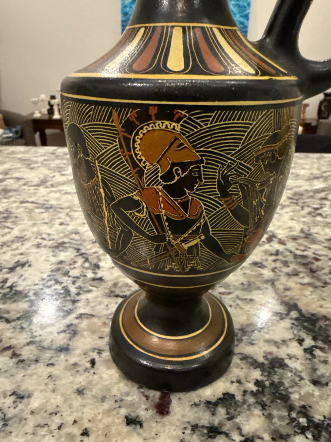 Vintage handmade Greek Style Pottery Vase - photo 5