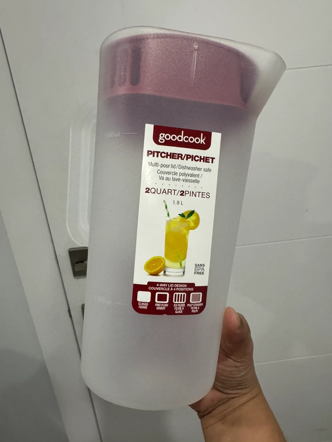 Goodcook Pitcher - 2 Quart / 1.9 L