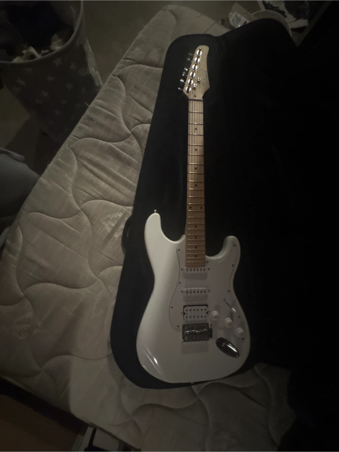 White Electric Guitar