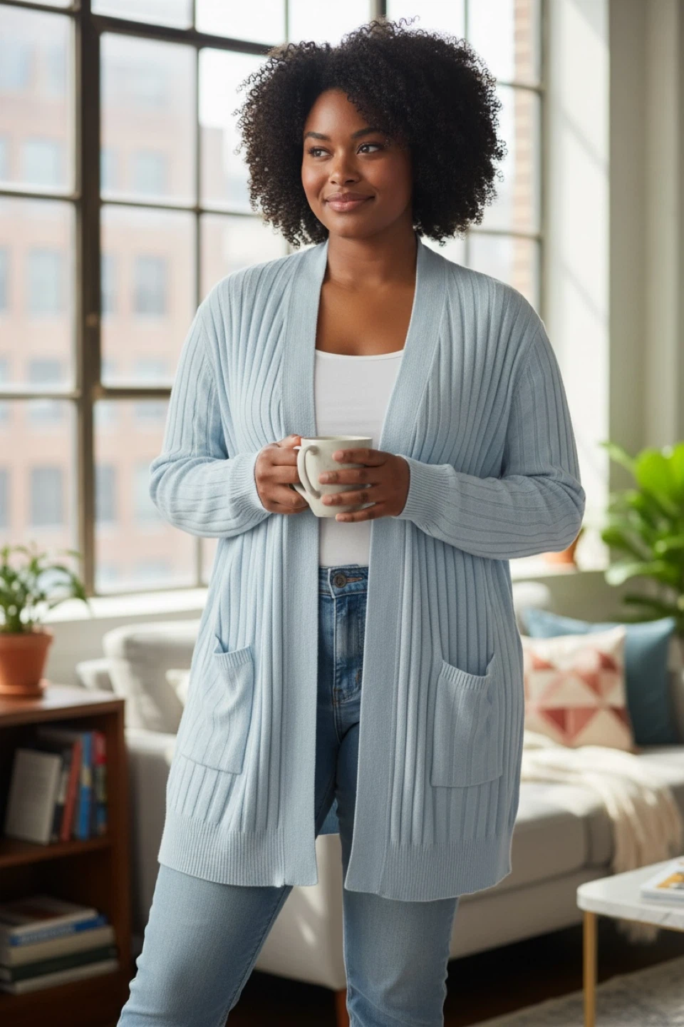 Blue Cardigan