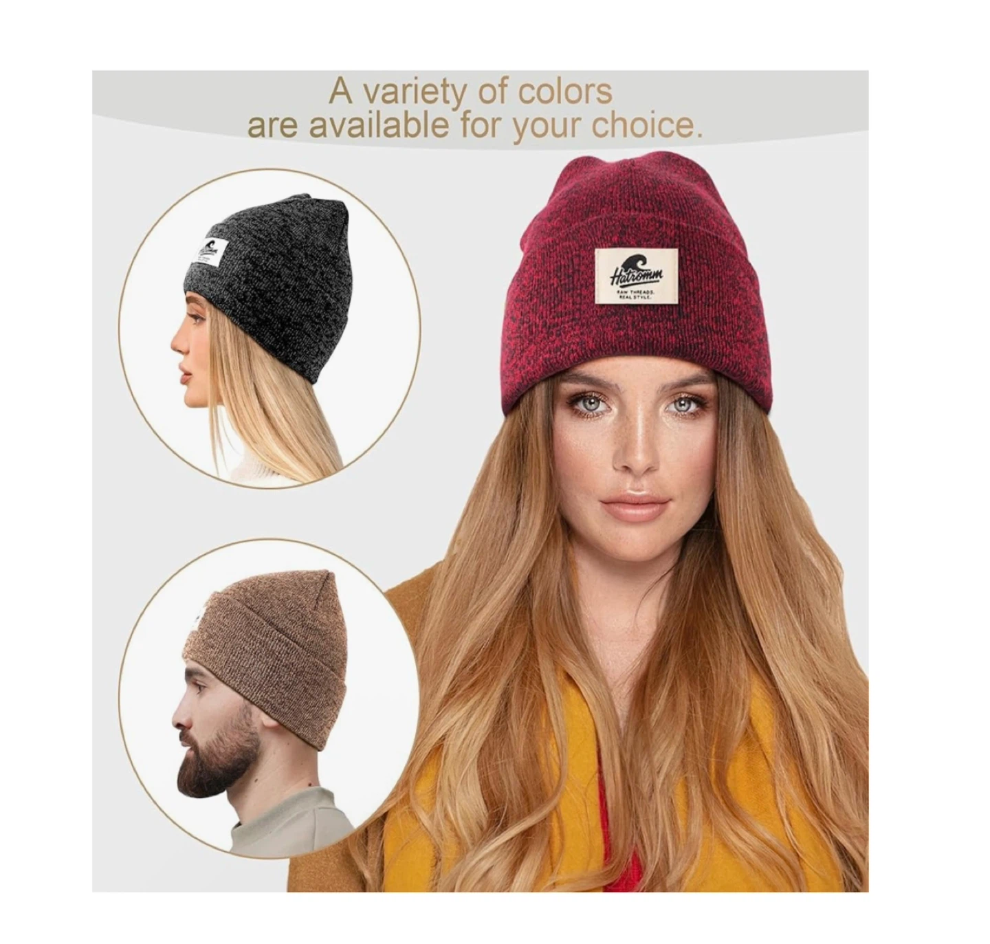 Brand new 3 Packs Winter Beanie Hats for Men Women - photo 5