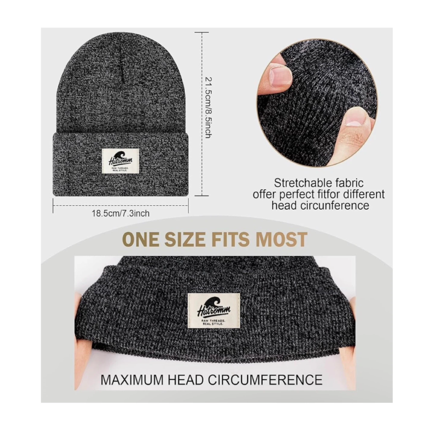 Brand new 3 Packs Winter Beanie Hats for Men Women - photo 3