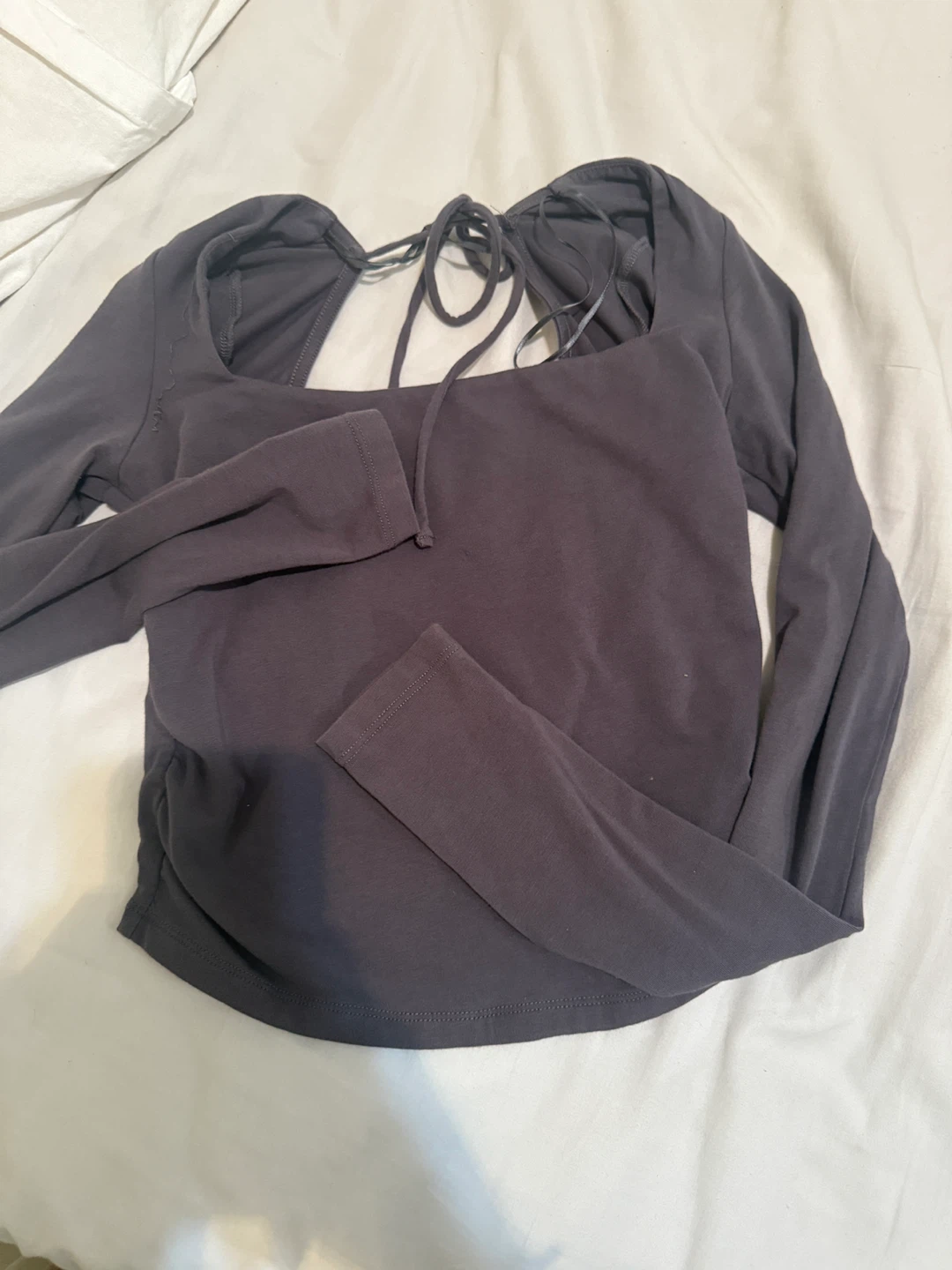 Garage Grey Long Sleeve Top